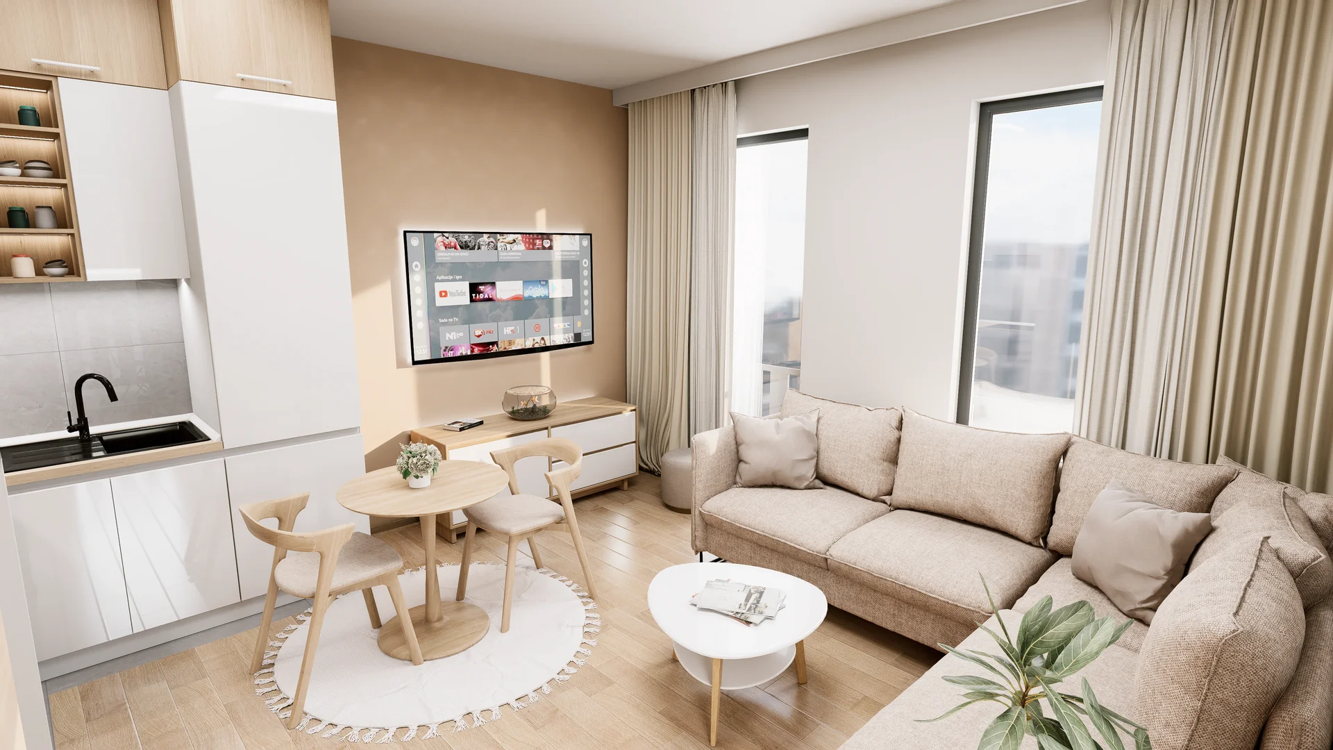 Deluxe stan - render enterijera 2